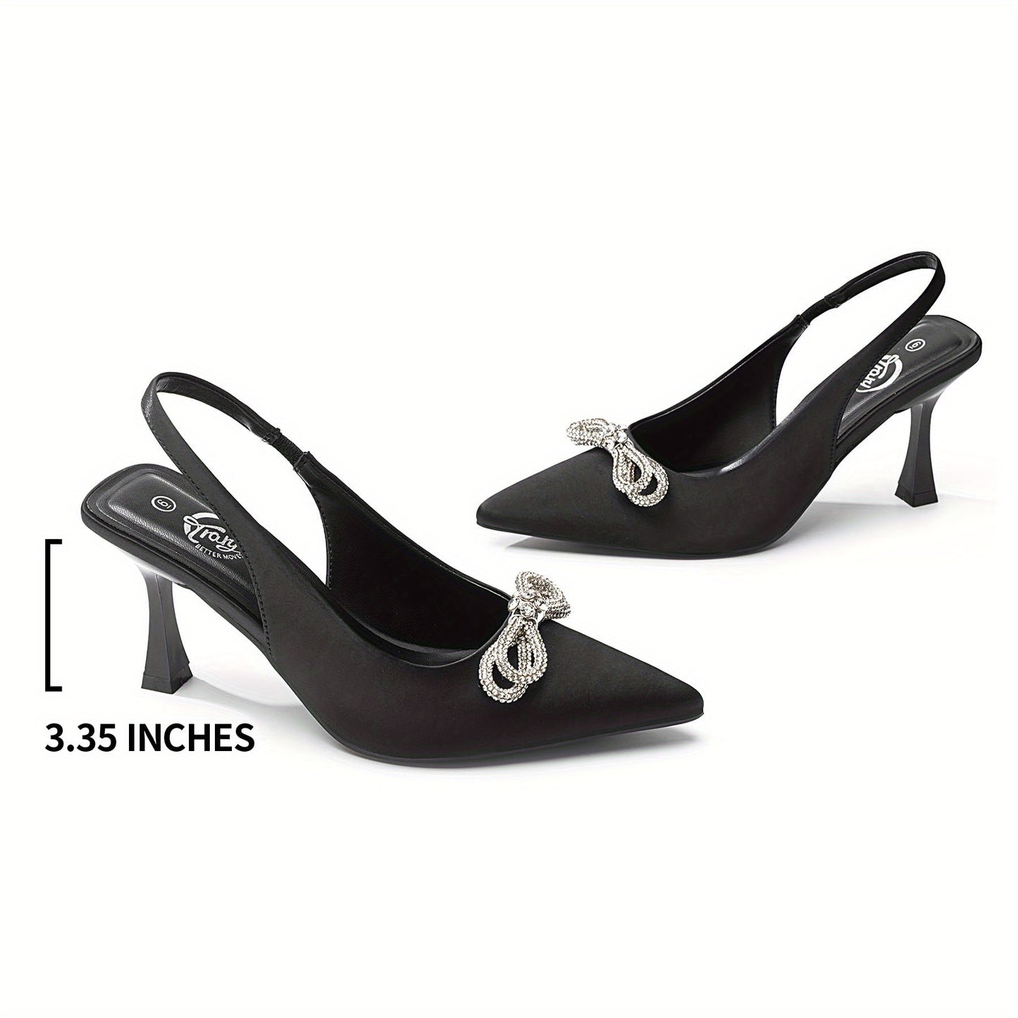 Trary Women's Pumps, Back Heels for Women Closed Toe, Pumps Shoes Women, Kitten Heels for Women, Womens Pumps 3 Inch Heel, Low Heel Womens Heels, Womens Dress Shoes, Short Stiletto Heels, Work Heels