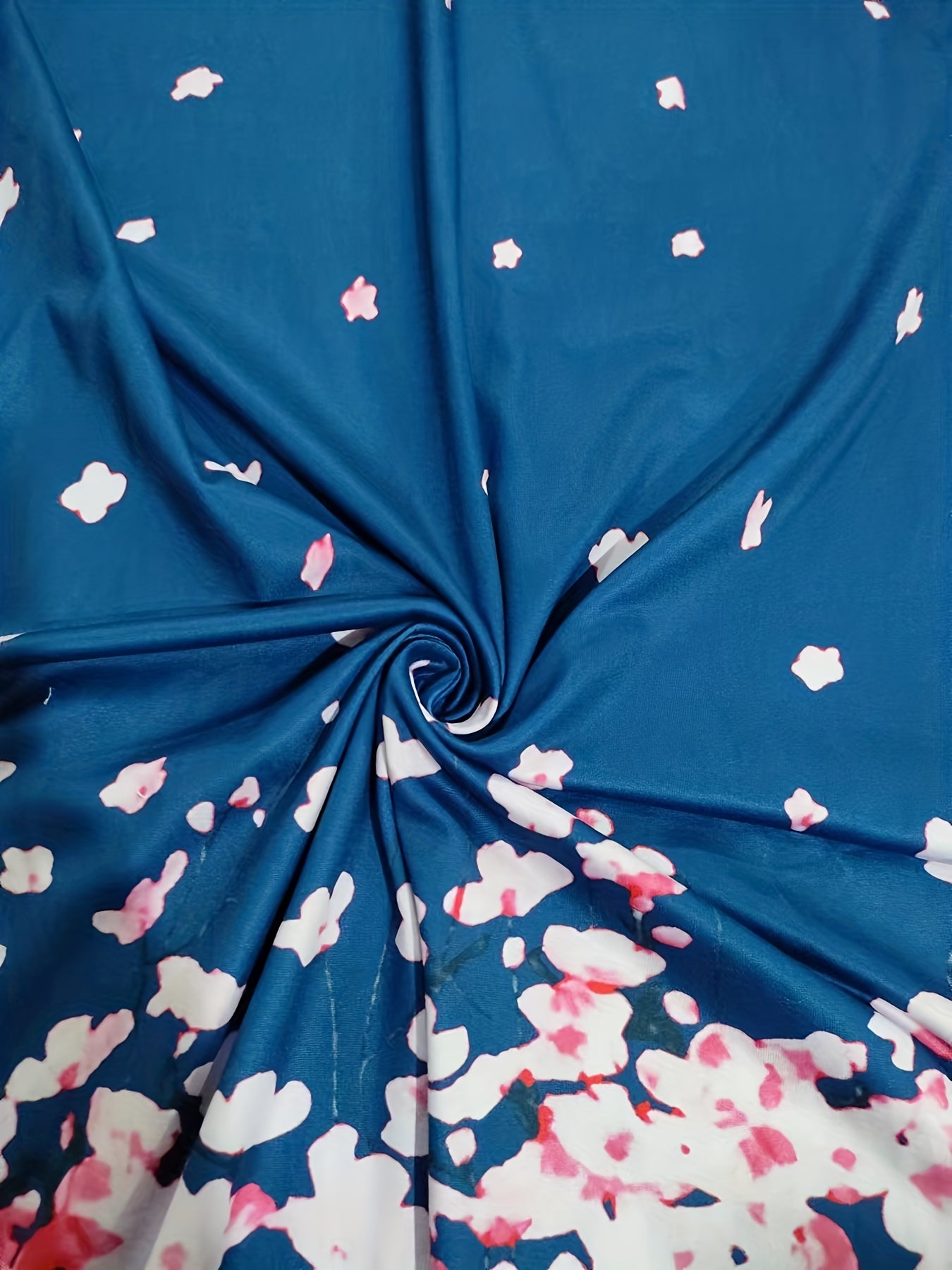 Charming Floral Print V Neck Dress - Flowy & Comfortable Short Sleeve Style - Perfect for Spring & Summer Wardrobe - Womens Casual Clothing