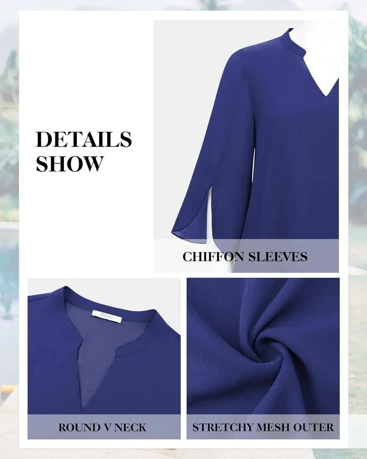 Casual Summer Hot Sale Of The Season Women's Shirt Loose V-neck Petal Sleeve Chiffon Blouse Fashionable Elegant Female Top with