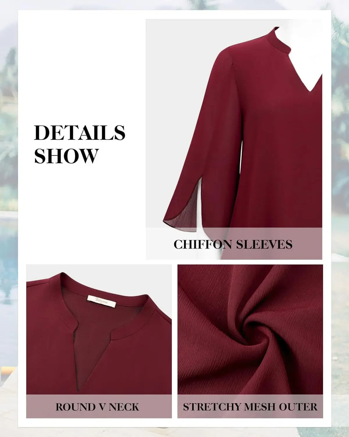 Casual Summer Hot Sale Of The Season Women's Shirt Loose V-neck Petal Sleeve Chiffon Blouse Fashionable Elegant Female Top with