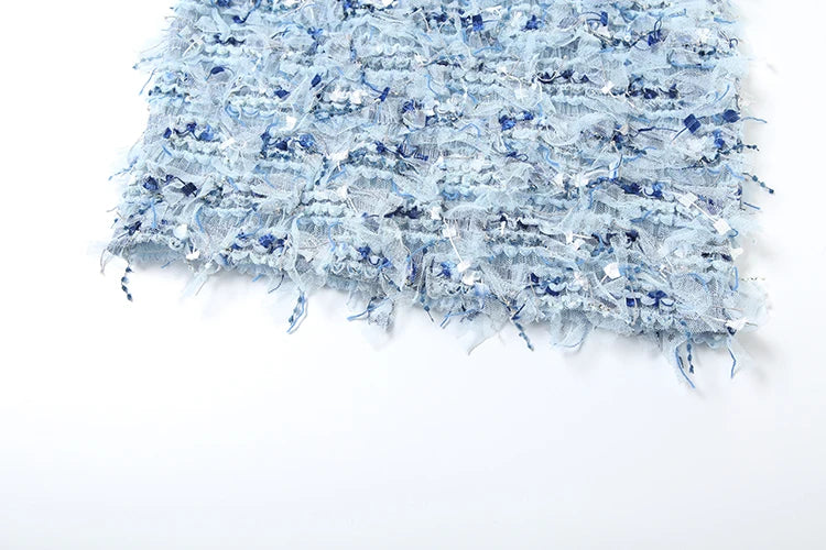 Weird Puss Colorful Tassel Skirts Peach Hip Women Thin Knit Wild Sexy Midnight Summer Trend Stretch Skinny Streetwear Bodycon