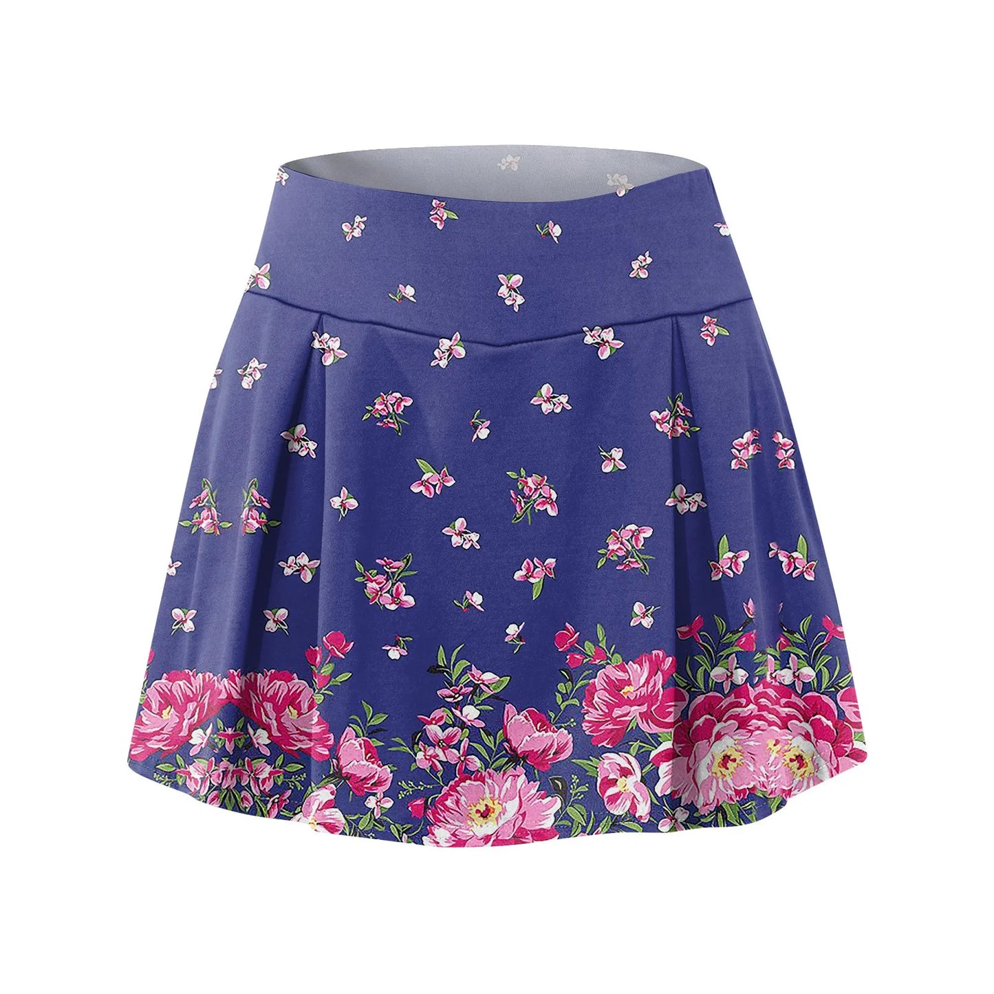 Women'S Athletic Stretchy Pleated Tennis Skirts Run Yoga Inner Shorts Elastic Sports Golf Skorts Skirts For Woman Faldas Mujeres