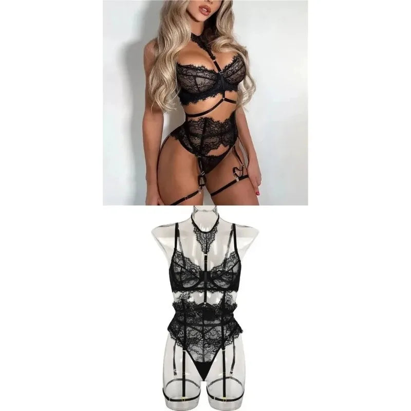 Lace Women's Underwear Close Fitting Comfortable Breathable Women's Suit Prom Queen Charming Elegant Exquisite Women's Top