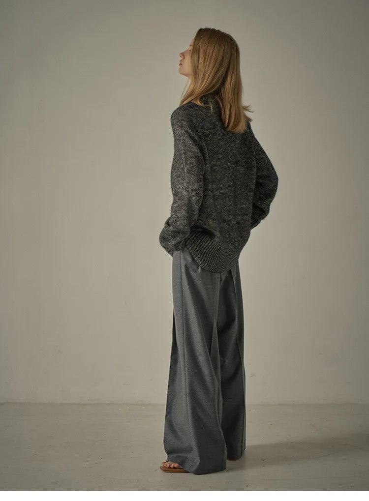 2024 Spring Autumn New Style Trousers Slim Tall Casual Floor Mopping Pants