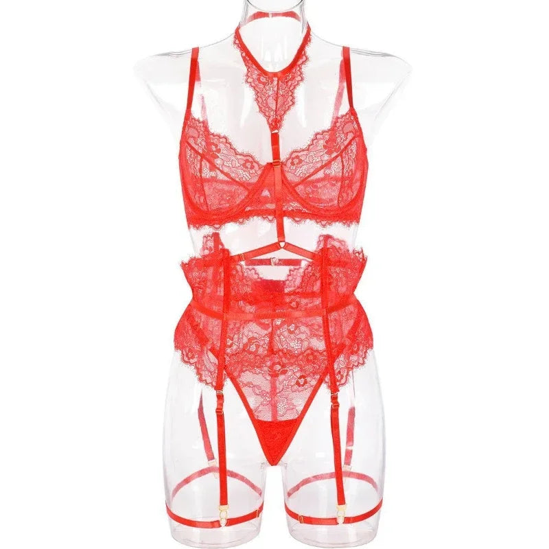 Lace Women's Underwear Close Fitting Comfortable Breathable Women's Suit Prom Queen Charming Elegant Exquisite Women's Top