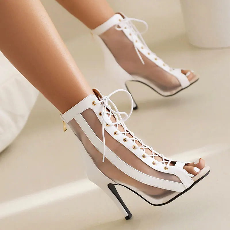2024 New Sexy Women Black Thin High Heels Party Stilettos Jazz Dance Ladies Shoes Latin Dancing Street Sexy Stiletto