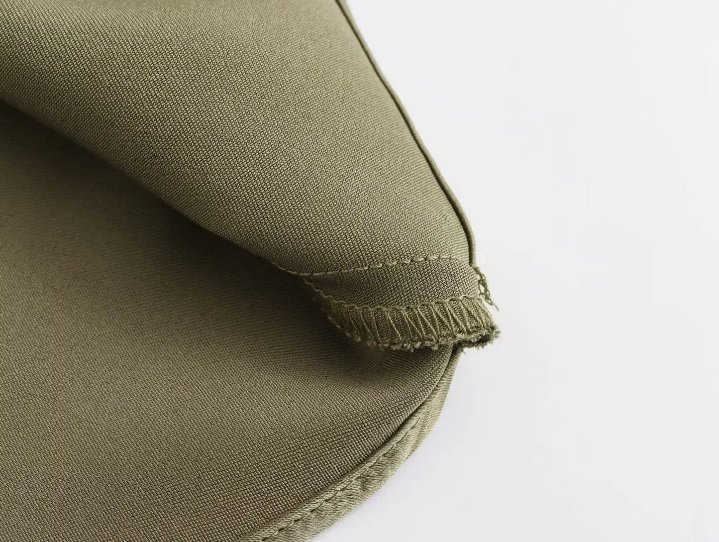 2024 Spring Summer New Women's High-Waisted Skirt European Style Silk-Satin Feeling Long Dress Solid Color Simple Design