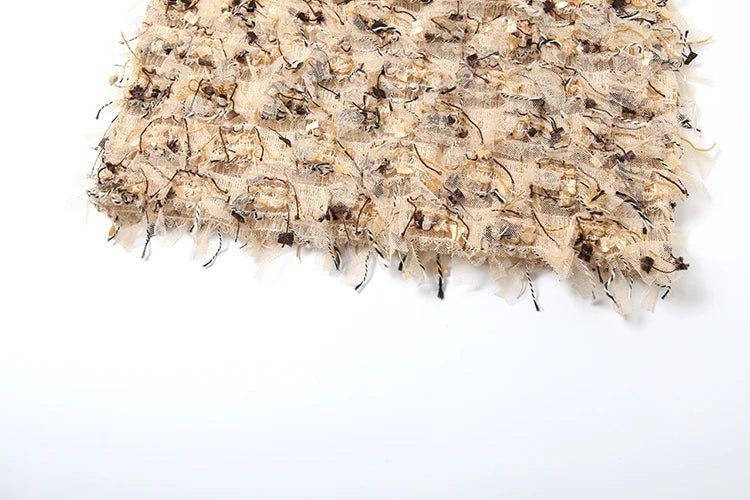 Weird Puss Colorful Tassel Skirts Peach Hip Women Thin Knit Wild Sexy Midnight Summer Trend Stretch Skinny Streetwear Bodycon