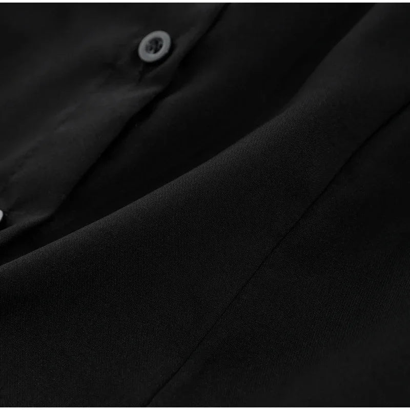 Sexy Slim Flared Sleeve Women's Shirt Solid Lapel Single-breasted Back Bandage Tunic Female Blouses Spring Trend New Lady