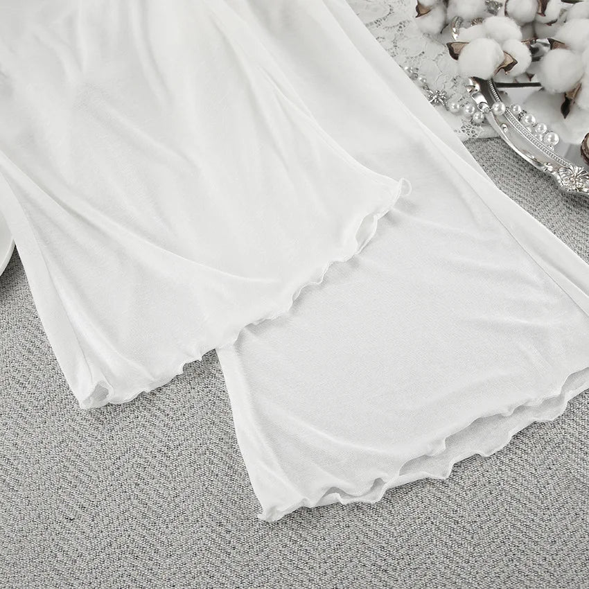 Mozuleva Women's Summer Loose Casual Long Sleeved Pants Set Soft Comfortable Fashion Home Clothes Solid Color Basic Pajamas Set