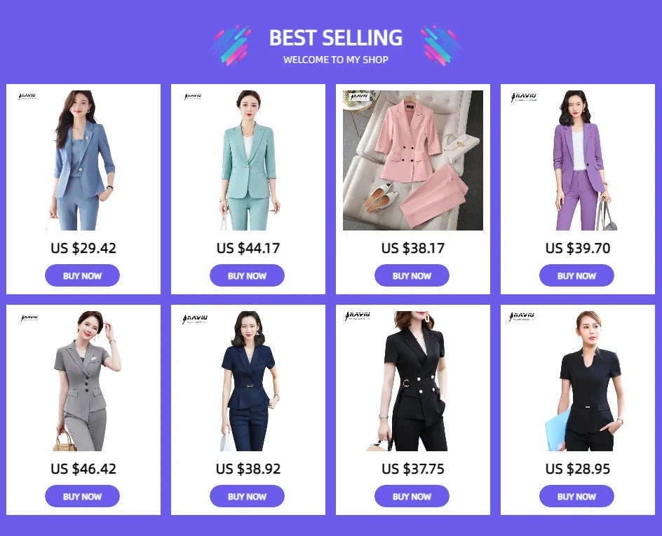 NAVIU Women Spring New Fashion Professional Suits Matching Set Korean Elegant Casual Blazer Coat Pants Two Piece Female Clothing