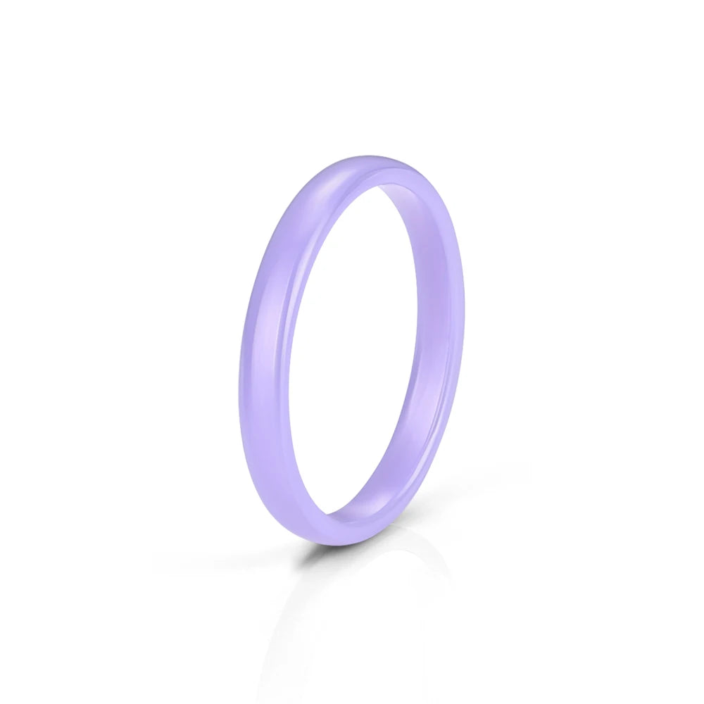 9 Color Ceramic Ring Smooth Slender Circular Rings For Women Men Simple Design Aesthetic Finger Rings Jewelry Couple Y2K Gift