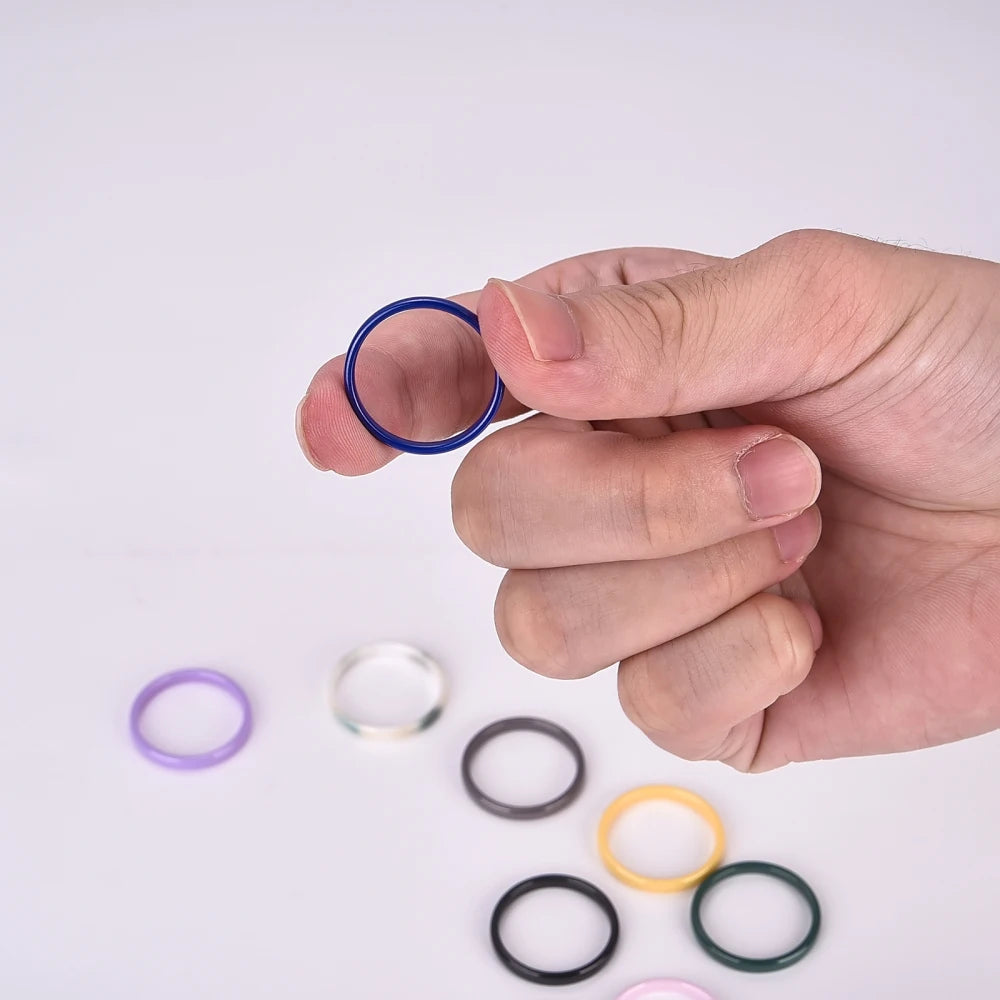 9 Color Ceramic Ring Smooth Slender Circular Rings For Women Men Simple Design Aesthetic Finger Rings Jewelry Couple Y2K Gift