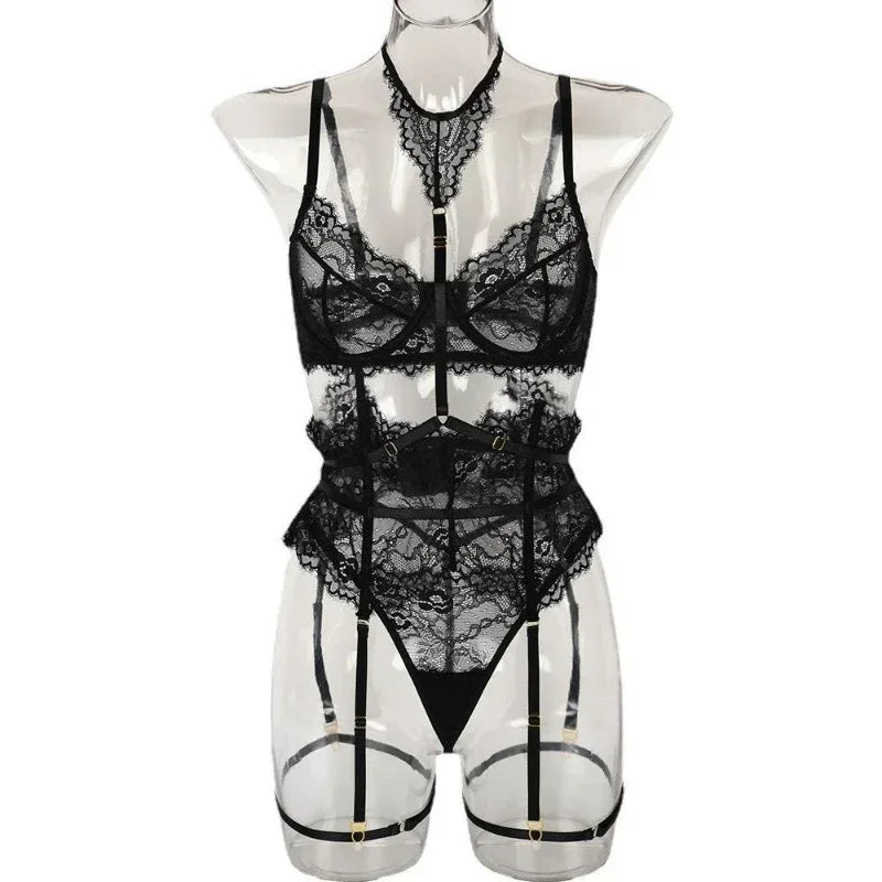 Lace Women's Underwear Close Fitting Comfortable Breathable Women's Suit Prom Queen Charming Elegant Exquisite Women's Top