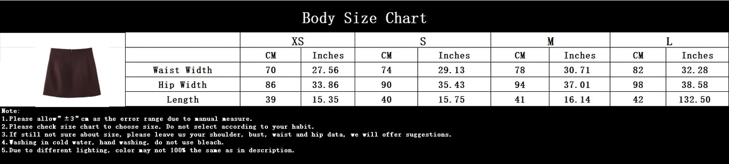 KONDALA 2025 Fall Winter Brown Elegant Office Lady Suits Fashion Shrug Pockets Blazers Elegant Zipper Skirts Chic Baggy Pants