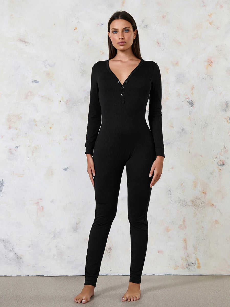 Women's 1Piece Lounge Pajamas Star Print Sexy Butt Button Back Flap Jumpsuit Sleepwear Romper Oversized Homewear