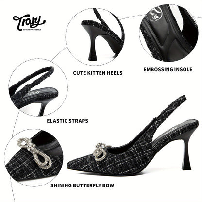 Trary Women's Pumps, Back Heels for Women Closed Toe, Pumps Shoes Women, Kitten Heels for Women, Womens Pumps 3 Inch Heel, Low Heel Womens Heels, Womens Dress Shoes, Short Stiletto Heels, Work Heels