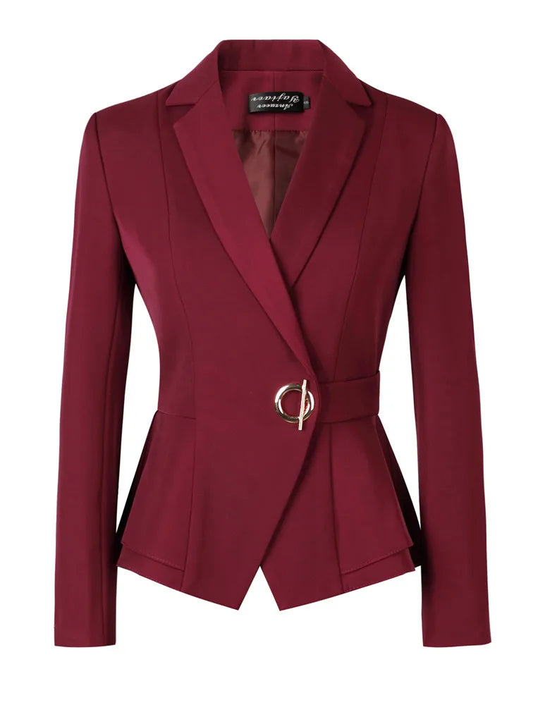 High Quality Winter Suit For Women Pant Sets Formal Long Sleeve Slim Blazer and Trousers Office Ladies Work Wear