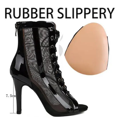 2024 New Sexy Women Black Thin High Heels Party Stilettos Jazz Dance Ladies Shoes Latin Dancing Street Sexy Stiletto