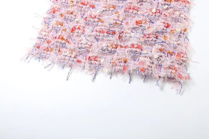 Weird Puss Colorful Tassel Skirts Peach Hip Women Thin Knit Wild Sexy Midnight Summer Trend Stretch Skinny Streetwear Bodycon