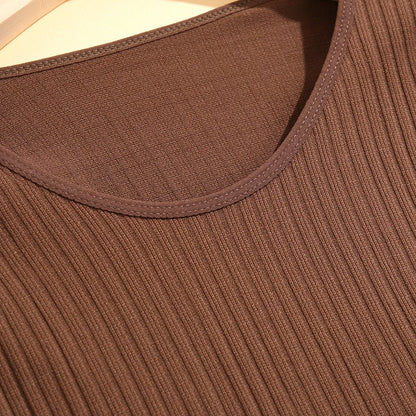 FINETOO 2 Pieces Women Thermal Underwear Sexy Long Sleeve Winter Clothes Seamless Thermal Intimate Set Ladies Thick Sleepwear