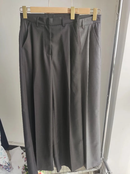 2024 Spring Autumn New Style Trousers Slim Tall Casual Floor Mopping Pants