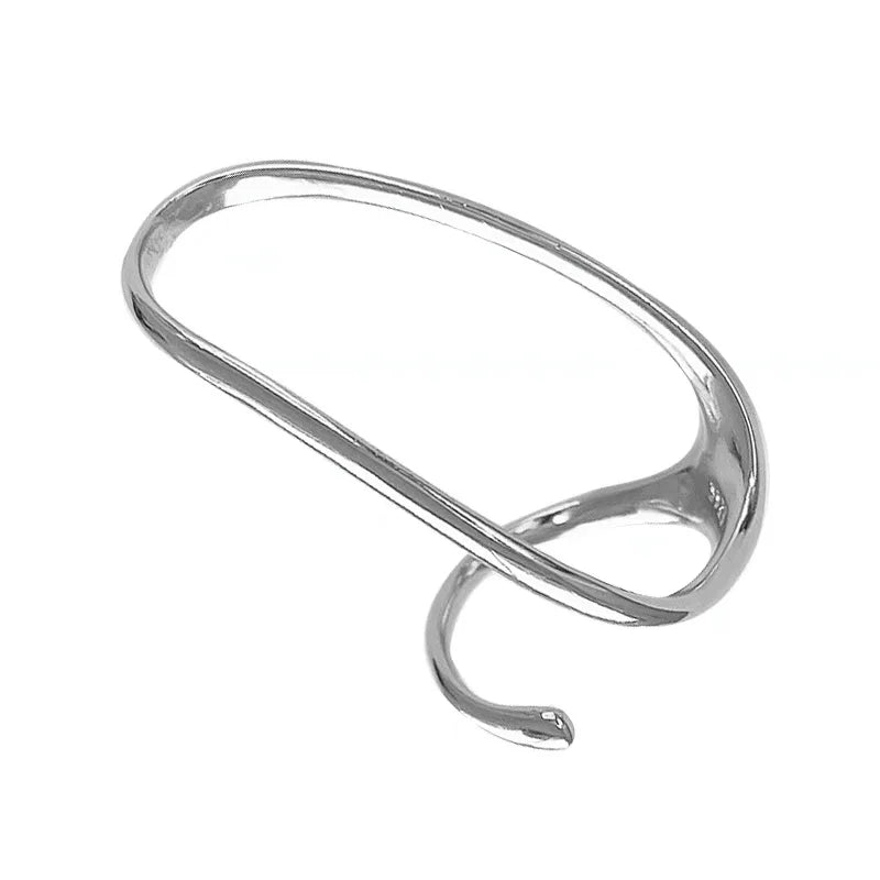 BFCLUB  Silver Color Rings for Women Simple Geometric Handmade Irregular Retro Ring Gold Big Allergy For Birthday Gift