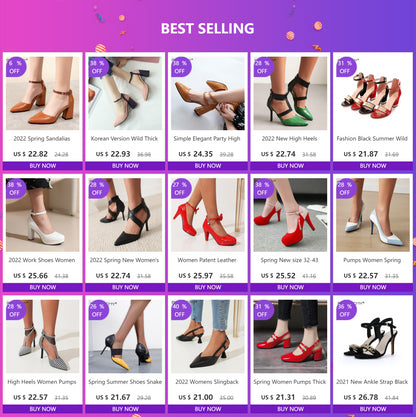 2025 Sexy Classic High Heels Women Sandals Summer Shoes Ladies Pumps Heels Woman Buckle Ankle Strap Shoes Green Black size 34-43