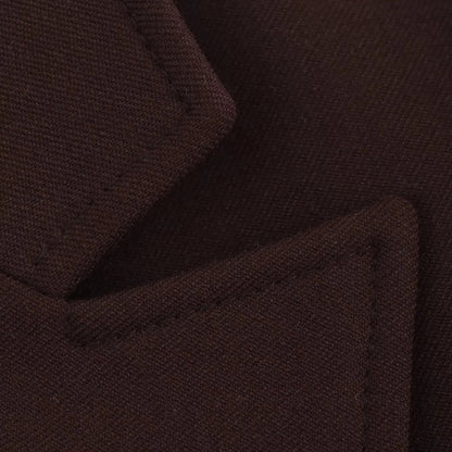 KONDALA 2025 Fall Winter Brown Elegant Office Lady Suits Fashion Shrug Pockets Blazers Elegant Zipper Skirts Chic Baggy Pants