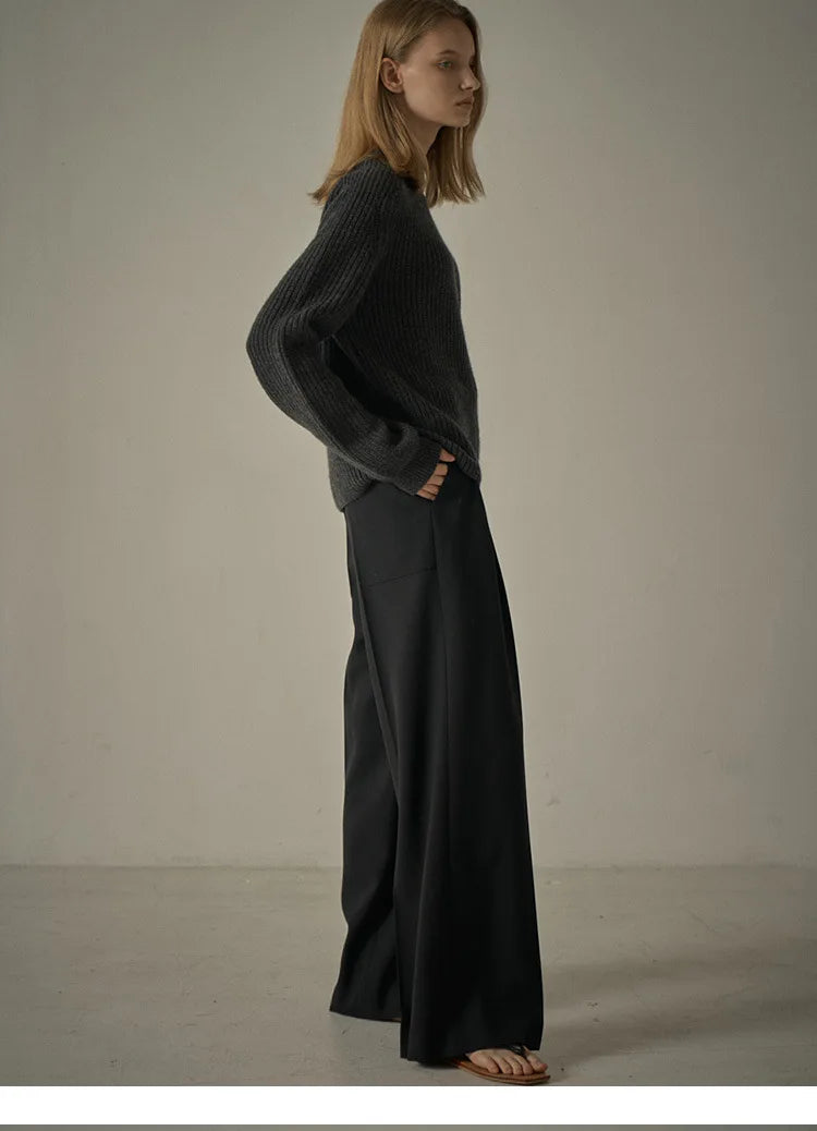 2024 Spring Autumn New Style Trousers Slim Tall Casual Floor Mopping Pants