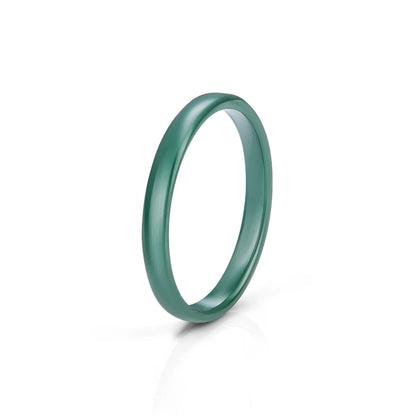 9 Color Ceramic Ring Smooth Slender Circular Rings For Women Men Simple Design Aesthetic Finger Rings Jewelry Couple Y2K Gift