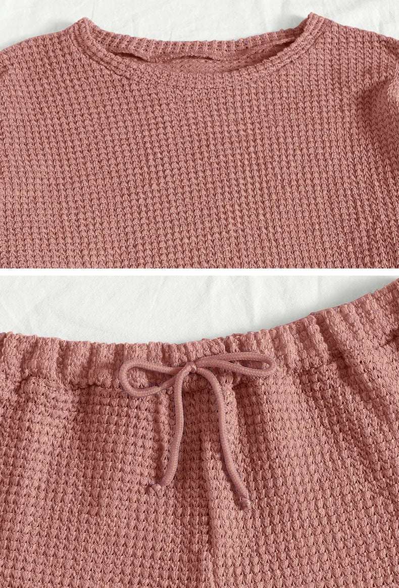 Women's 2 Pieces Pajamas Sets Cotton Blend Pyjamas Female Pijamas Woman Homewear Soft Sleepwear Long Sleeve Cami Top Shorts Suit