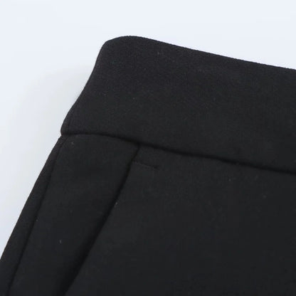 KONDALA Vintage Chic Office Lady Solid Women Suit Pockets V Neck Blazer Straight Loose Pants New Fashion 2025 Spring Autumn Sets