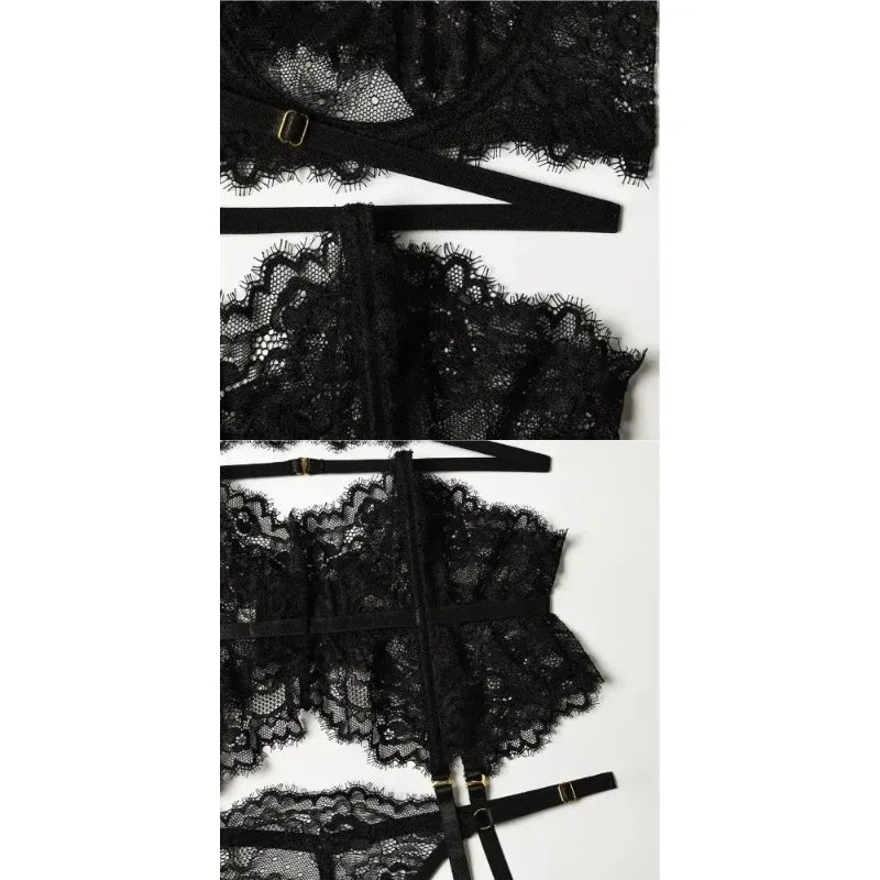 Lace Women's Underwear Close Fitting Comfortable Breathable Women's Suit Prom Queen Charming Elegant Exquisite Women's Top