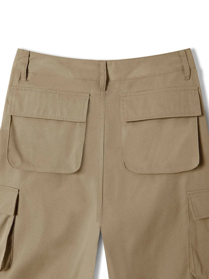 Casual Women's Tactical Pants Straight Leg Mountain Climbing High Street Spring Summer New Style Workwear Long Trousers