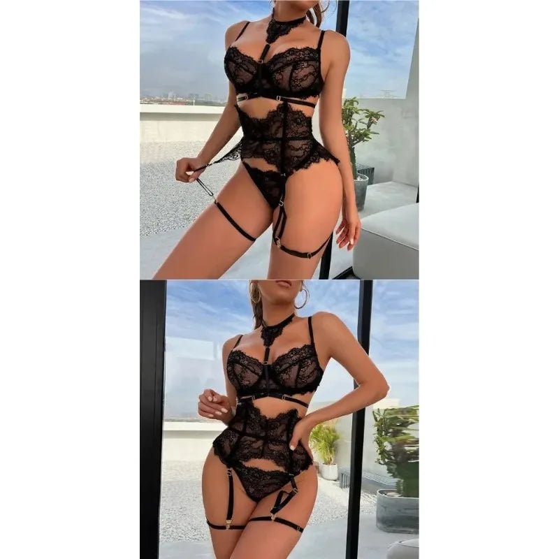 Lace Women's Underwear Close Fitting Comfortable Breathable Women's Suit Prom Queen Charming Elegant Exquisite Women's Top