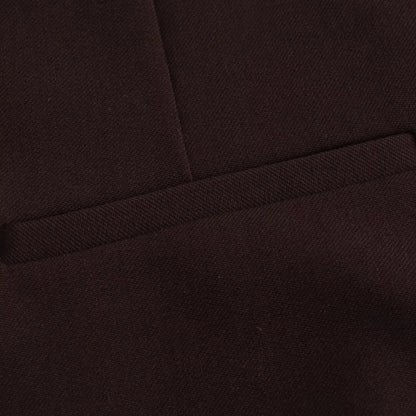 KONDALA 2025 Fall Winter Brown Elegant Office Lady Suits Fashion Shrug Pockets Blazers Elegant Zipper Skirts Chic Baggy Pants