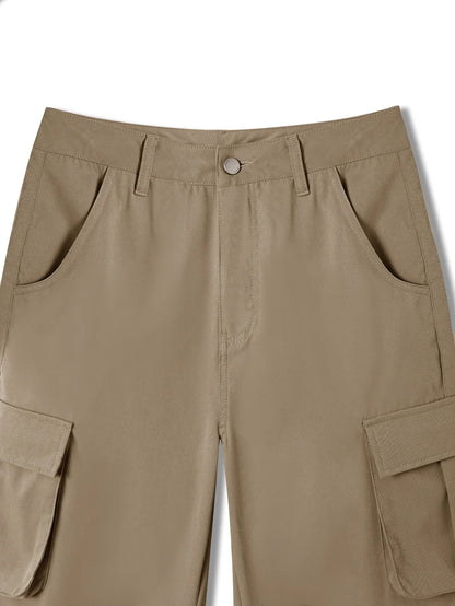 Casual Women's Tactical Pants Straight Leg Mountain Climbing High Street Spring Summer New Style Workwear Long Trousers