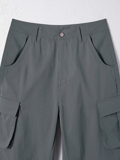 Casual Women's Tactical Pants Straight Leg Mountain Climbing High Street Spring Summer New Style Workwear Long Trousers