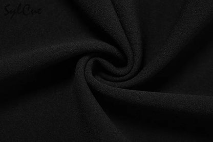 Nibber Black Sexy Split Simple Casual All-Match Hot Street Outing Cool Mature Vitality Personality Trend Basic Women'S Skirt