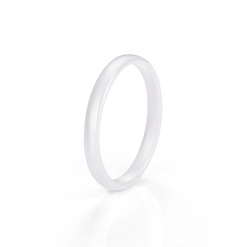 9 Color Ceramic Ring Smooth Slender Circular Rings For Women Men Simple Design Aesthetic Finger Rings Jewelry Couple Y2K Gift
