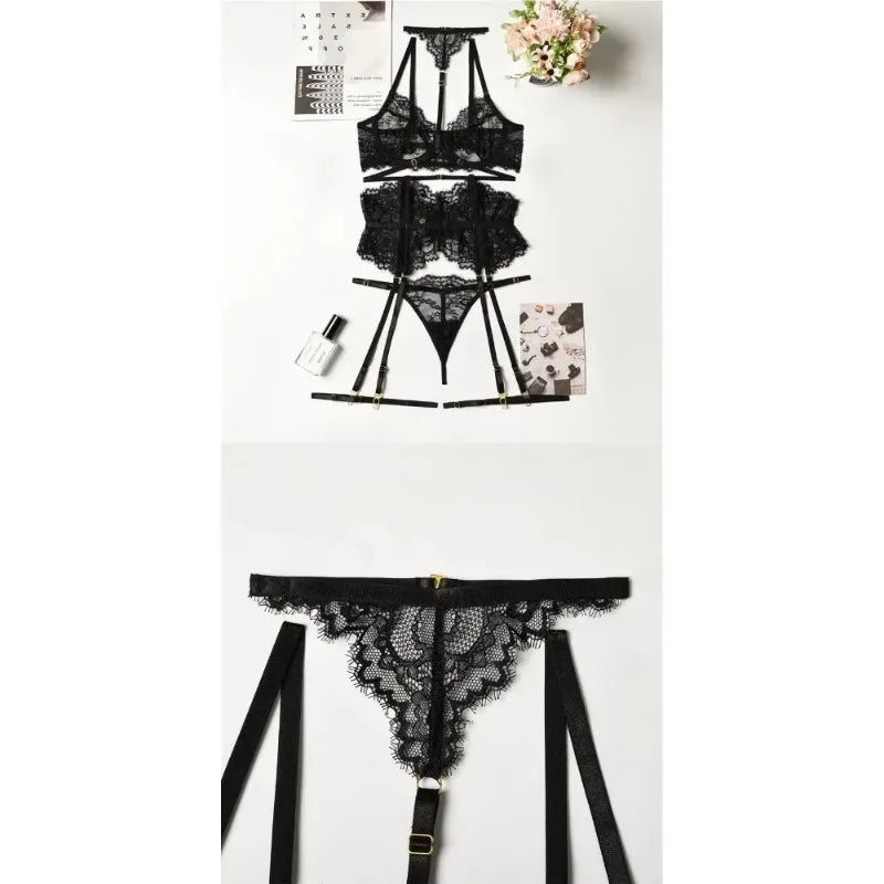 Lace Women's Underwear Close Fitting Comfortable Breathable Women's Suit Prom Queen Charming Elegant Exquisite Women's Top