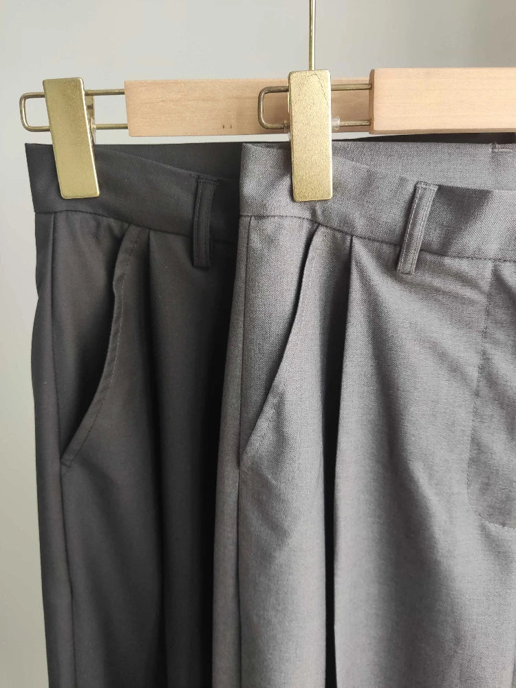 2024 Spring Autumn New Style Trousers Slim Tall Casual Floor Mopping Pants