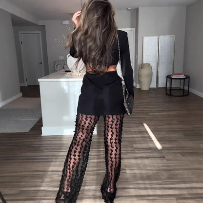 New Women's Autumn Winter Sexy Waist Exposing Women's Blazer Elegant Ladies Fashion INS Casual Loose Party Suit Female