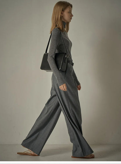 2024 Spring Autumn New Style Trousers Slim Tall Casual Floor Mopping Pants