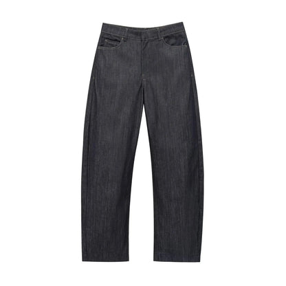 HH Female Spring Vintage Denim Blazer Long Sleeves Turn Down Collar Single Breasted Fake Pockets Street Fashion Coats