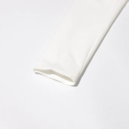 ZMEENNA White Blazer Notched Collar Single Button Patchwork Metal Tassel Jackets For Women 2025 Spring Fashion New Coats ZM628