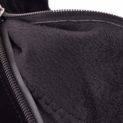 Women's Winter High Boots Fashion Flock Knight Knee High Boot Women Black Thick High Heels Zipper Round Toe Ladies Shoe Platform