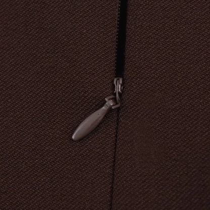 KONDALA 2025 Fall Winter Brown Elegant Office Lady Suits Fashion Shrug Pockets Blazers Elegant Zipper Skirts Chic Baggy Pants