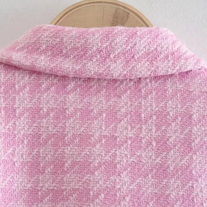 Klacwaya Tweed Set 2 Piece Chic Blazer Women Suit Shorts Sets Women 2022 Suit With Shorts For Women Female Suits